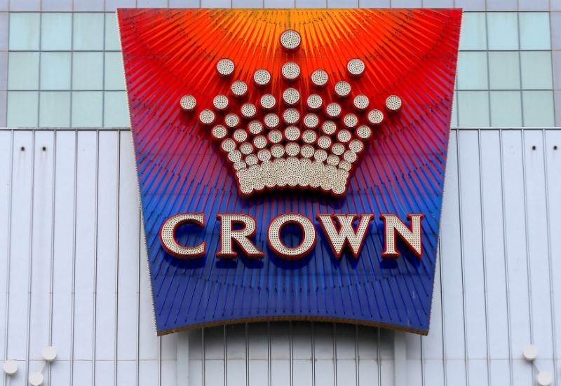 The logo of Australian casino giant Crown Resorts Ltd adorns the hotel and casino complex in Melbourne, June 13, 2017. u00e2u20acu201d Reuters pic