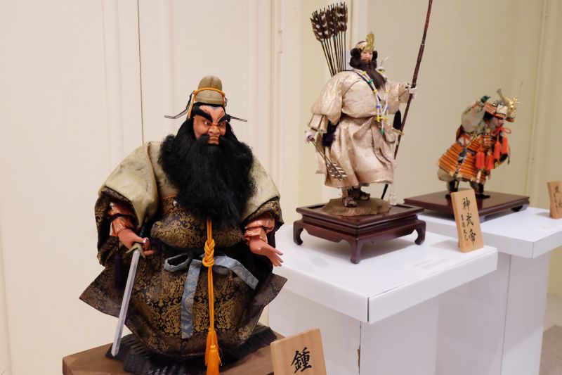 The ningyo dolls displayed at The Dolls of Japan exhibition are those used for various purposes and functions, not only as mere playthings for children.