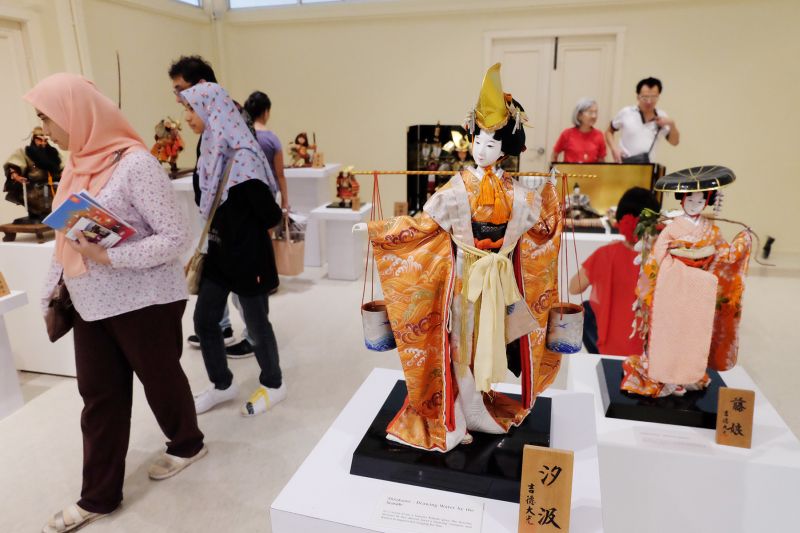 There are 70 dolls on display at The Dolls of Japan exhibition.