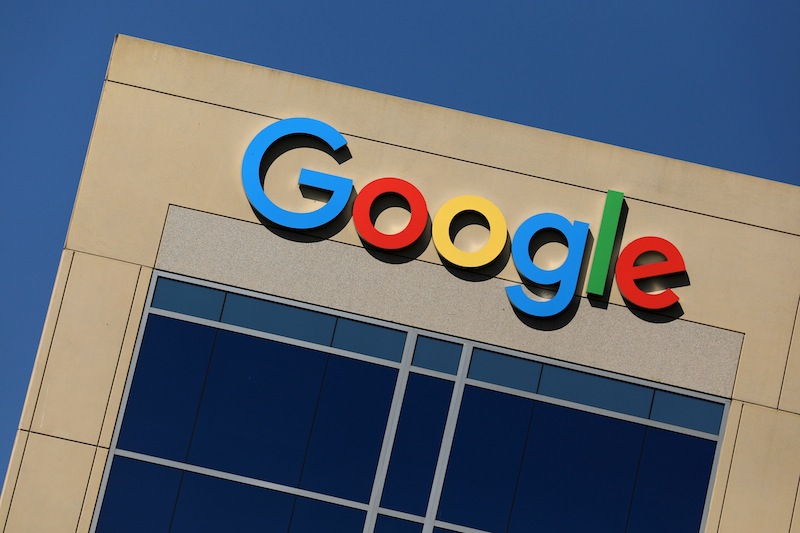 The Google logo is pictured atop an office building in Irvine, California, August 7, 2017. u00e2u20acu201d Reuters pic