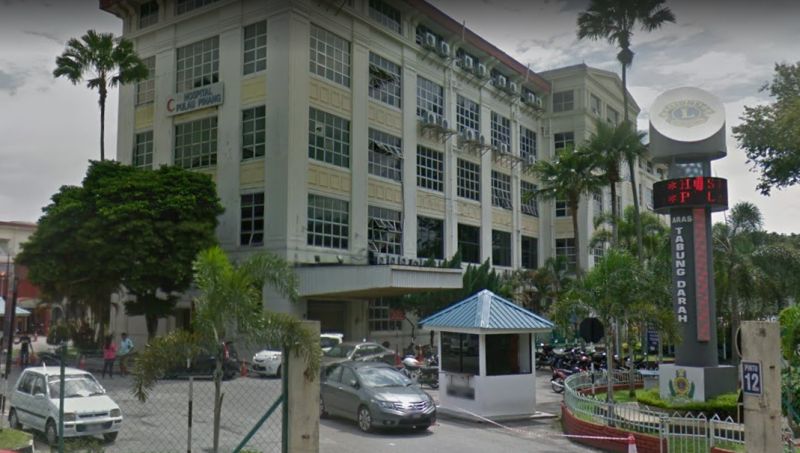 Mayat bayi empat bulan, yang mati akibat tersembam di buaian, dibedah siasat di Hospital Pulau Pinang. u00e2u20acu201d Paparan skrin Google 