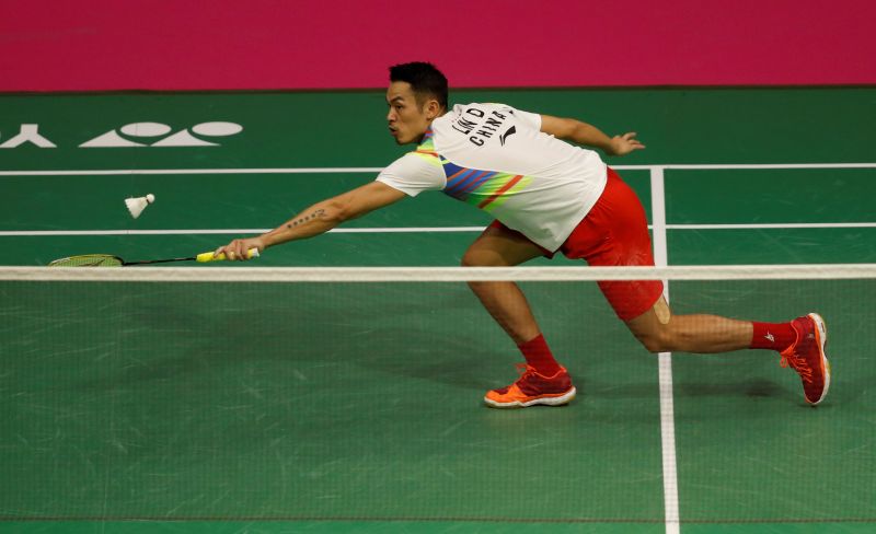 China's Lin Dan in action during his match against Denmark's Viktor Axelsen. u00e2u20acu201d Reuters pic