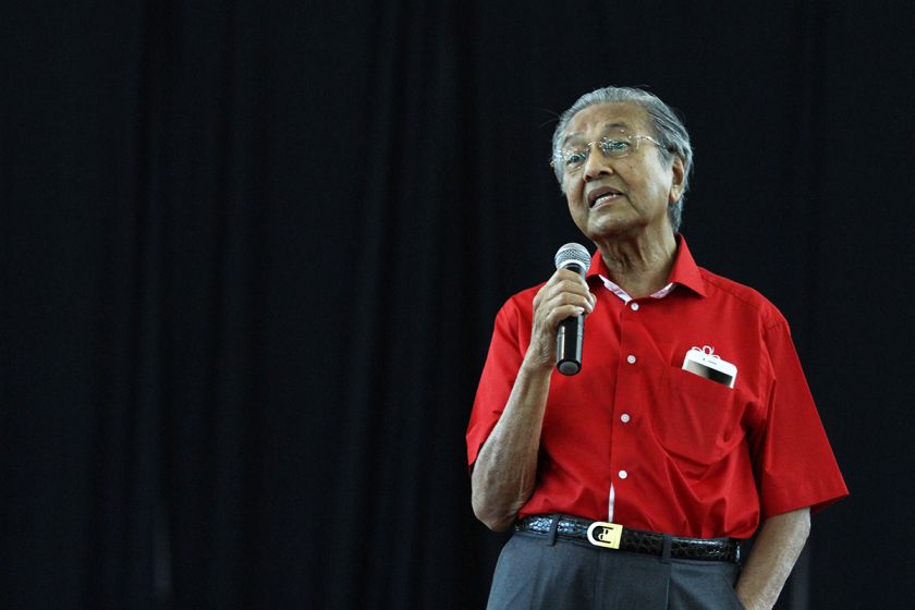 Tun Dr Mahathir Mohammad giving a speech during the Nothing 2 Hide 2.0 Forum at Raja Muda Musa Hall Shah Alam August 13, 2017 . u00e2u20acu201d Picture by Miera Zulyana