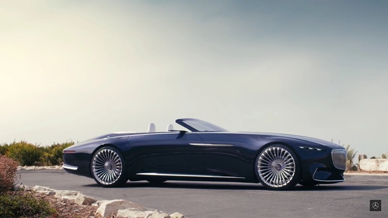 A screengrab of the Maybach 6 Cabriolet as shared by Mercedes-Benz on YouTube. 