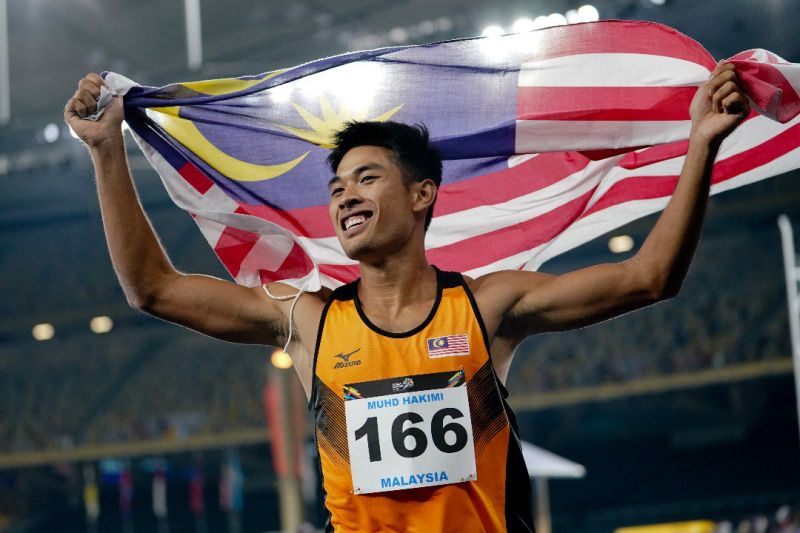 Muhammad Hakimi said his consistent performance this year averaging more than 16 metres was among the factors for his success tonight. u00e2u20acu201d Picture via Twitter/kl2017
