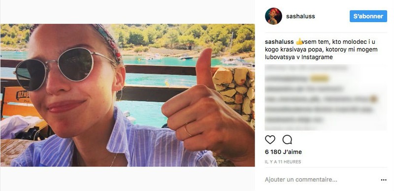 Sasha Luss, Instagram u00e2u20acu201d Courtesy of u00c2u00a9Instagram/@sashaluss via AFP