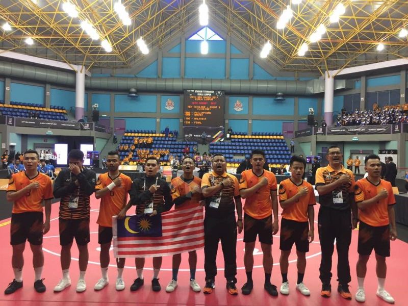 Malaysia has bagged the first ever SEA Games gold after beating the Philippines 391 to 271 in the sepak takraw event. u00e2u20acu2022 Picture via Twitter/Kuala Lumpur 2017