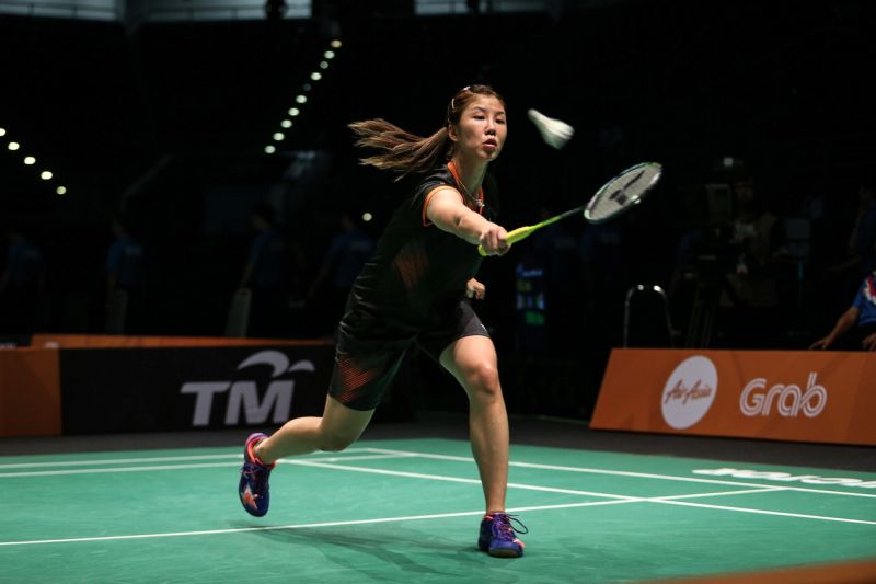National shuttler Soniia Cheah in action against Indonesia's Fitriani during KL2017 29th SEA Games Women's Team Badminton semi final at the Axiata Arena. u00e2u20acu2022 Bernama pic