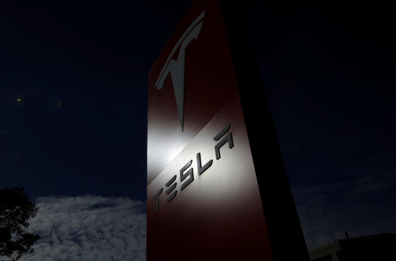 The Tesla corporate logo is pictured at a Tesla electric car dealership in Sydney, Australia, May 31, 2017. u00e2u20acu201d Reuters pic 
