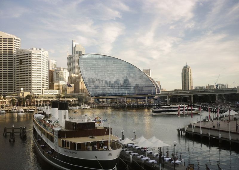 A rendering of u00e2u20acu02dcThe Ribbonu00e2u20acu2122 in Sydney's Darling Harbour. u00e2u20acu2022 AFP pic