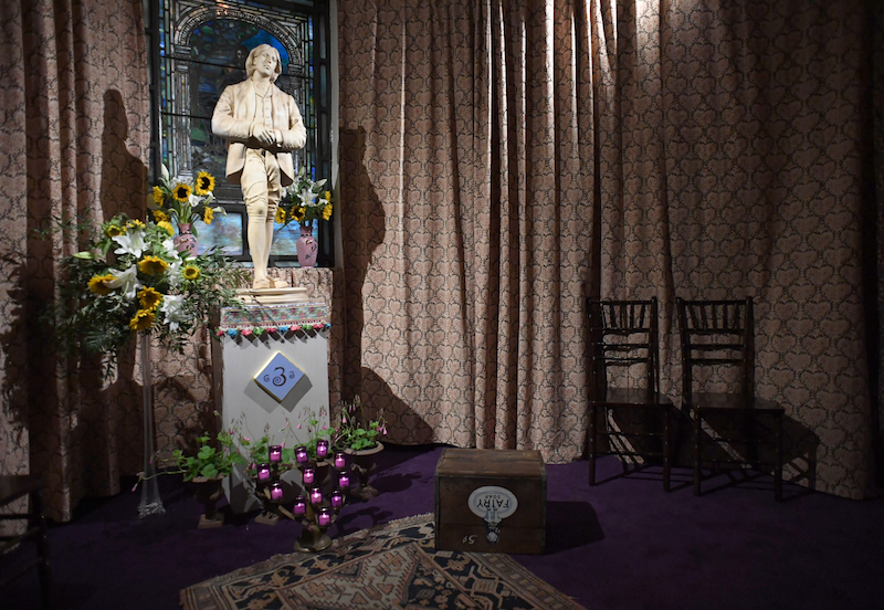 A view of the secular temple devoted to Oscar Wilde that was opened to the public in the basement of the Church of the Village in New York September 12, 2017. u00e2u20acu201d AFP pic