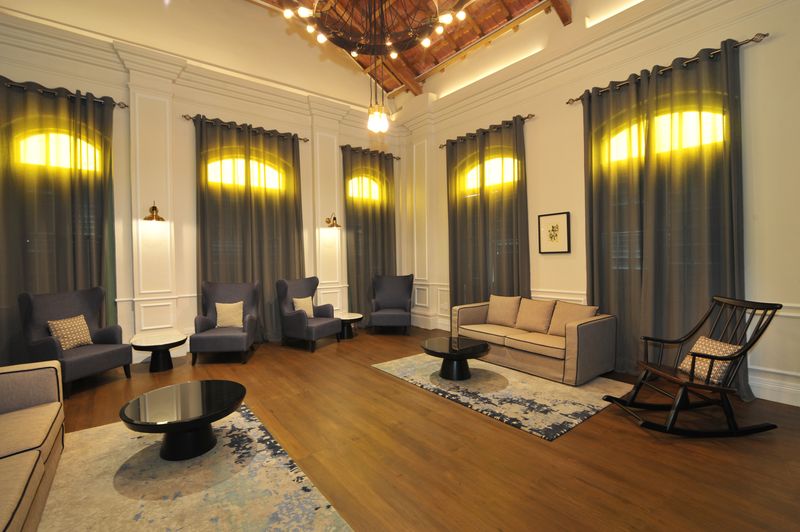 The Library after restoration with the ceiling opened up to reveal the timber and roof tiles. — Picture by KE Ooi