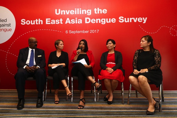(From left) Dr Naidu, Pelier, Bharati Suresh, Dr Yeong and Low sharing their views on the survey results. u00e2u20acu201d Picture by Malay Mail