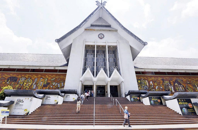 Muzium Negara is located just above the underground MRT station.