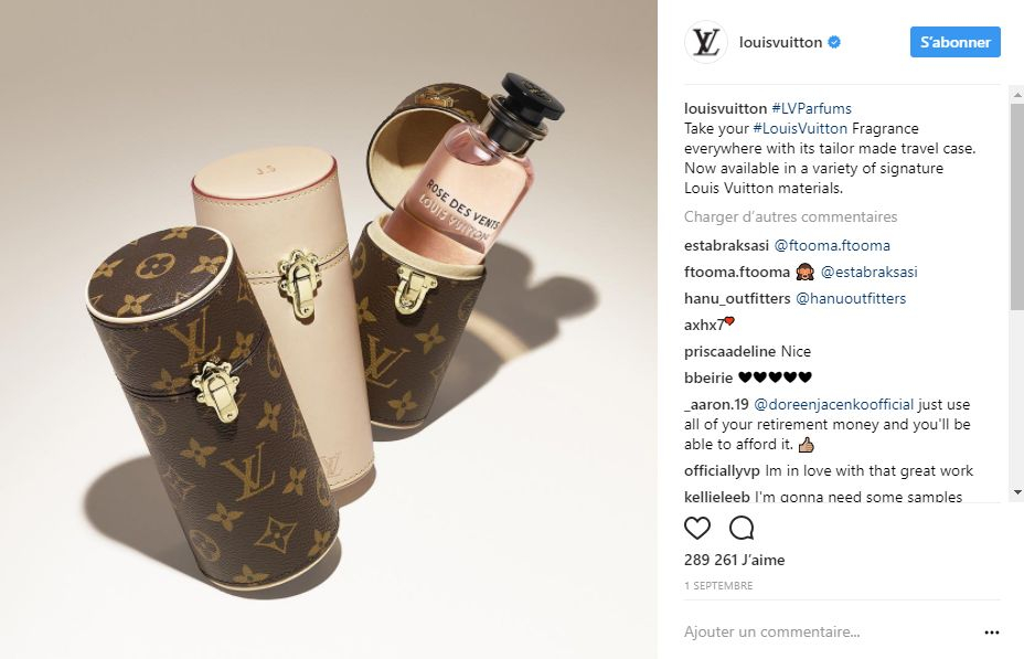 Louis Vuitton Fragrance travel case. u00e2u20acu201d Picture via Instagram/LouisVuitton