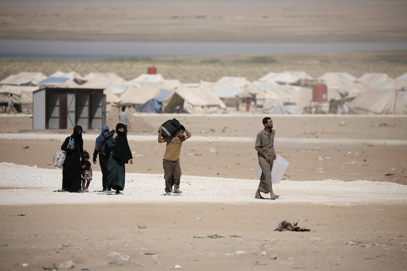 Syrian family arrives to Qana refugeeu00c2u00a0camp in the southern Hasakah, Syria September 12, 2017. u00e2u20acu201d Reuters pic