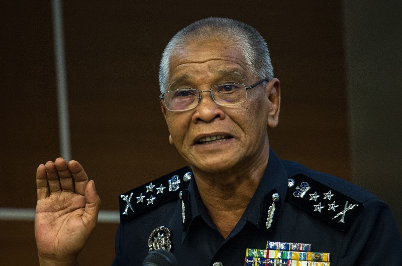 Deputy Inspector-General Tan Sri Noor Rashid Ibrahim speaks during a press conference in Kuala Lumpur September 26, 2017. u00e2u20acu201d Bernama pic