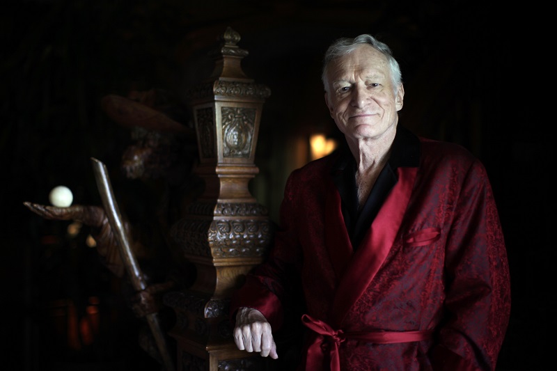 Hugh Hefner poses at his Playboy mansion in Los Angeles, July 2010. u00e2u20acu201d Reuters pic