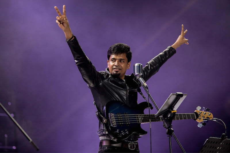 Singer-cum-bass player Aalap Raju has more than 300 concerts to his credit. u00e2u20acu201d Picture courtesy of Mojo Projects