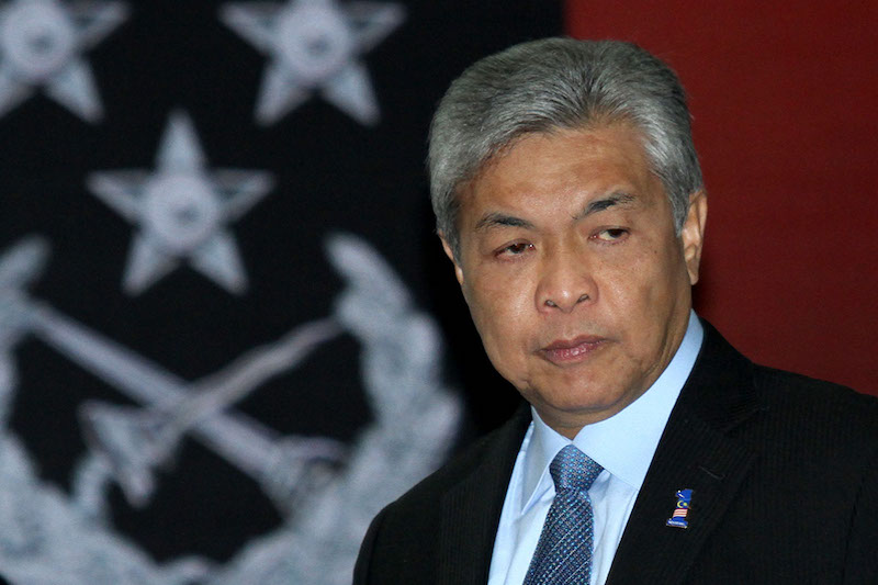 Datuk Seri Ahmad Zahid Hamidi is pictured in Kuala Lumpur September 4, 2017. u00e2u20acu201d Picture by Miera Zulyana