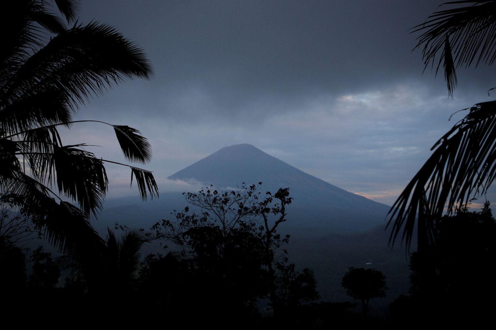 nA view of Mount Agung, a volcano on the highest alert level, from Karangasem Regency, on the resort island of Bali, Indonesia.u00c2u00a0u00e2u20acu201d Reuters pic n