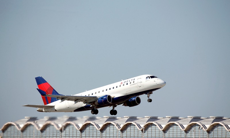 A Delta Airlines jet takes off from Washington National Airport August 9, 2017. u00e2u20acu201d Reuters pic