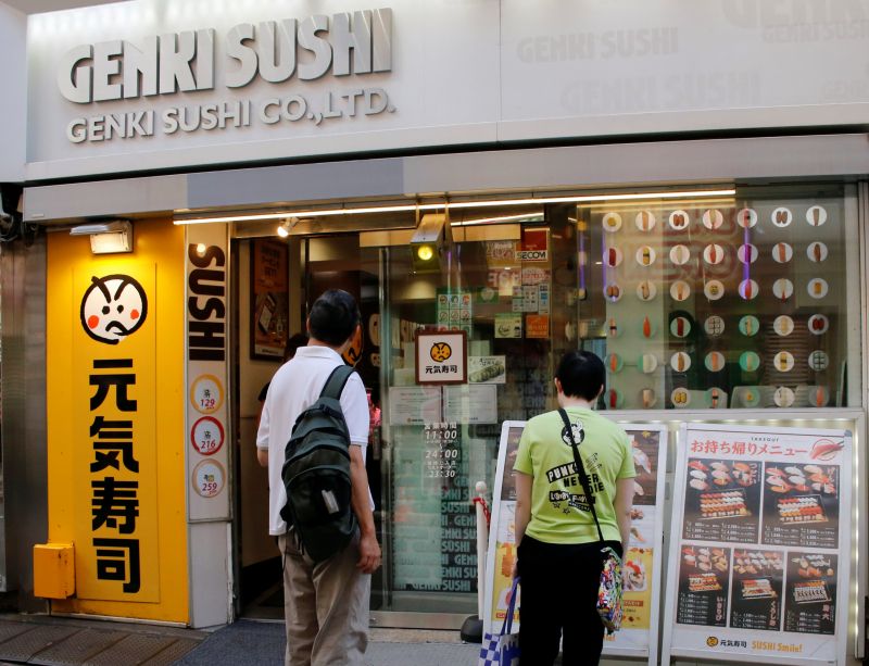 One of Japan's Genki Sushi Co's restaurant chain locations is seen in Tokyo September 29, 2017.  u00e2u20acu201d Reuters picnn