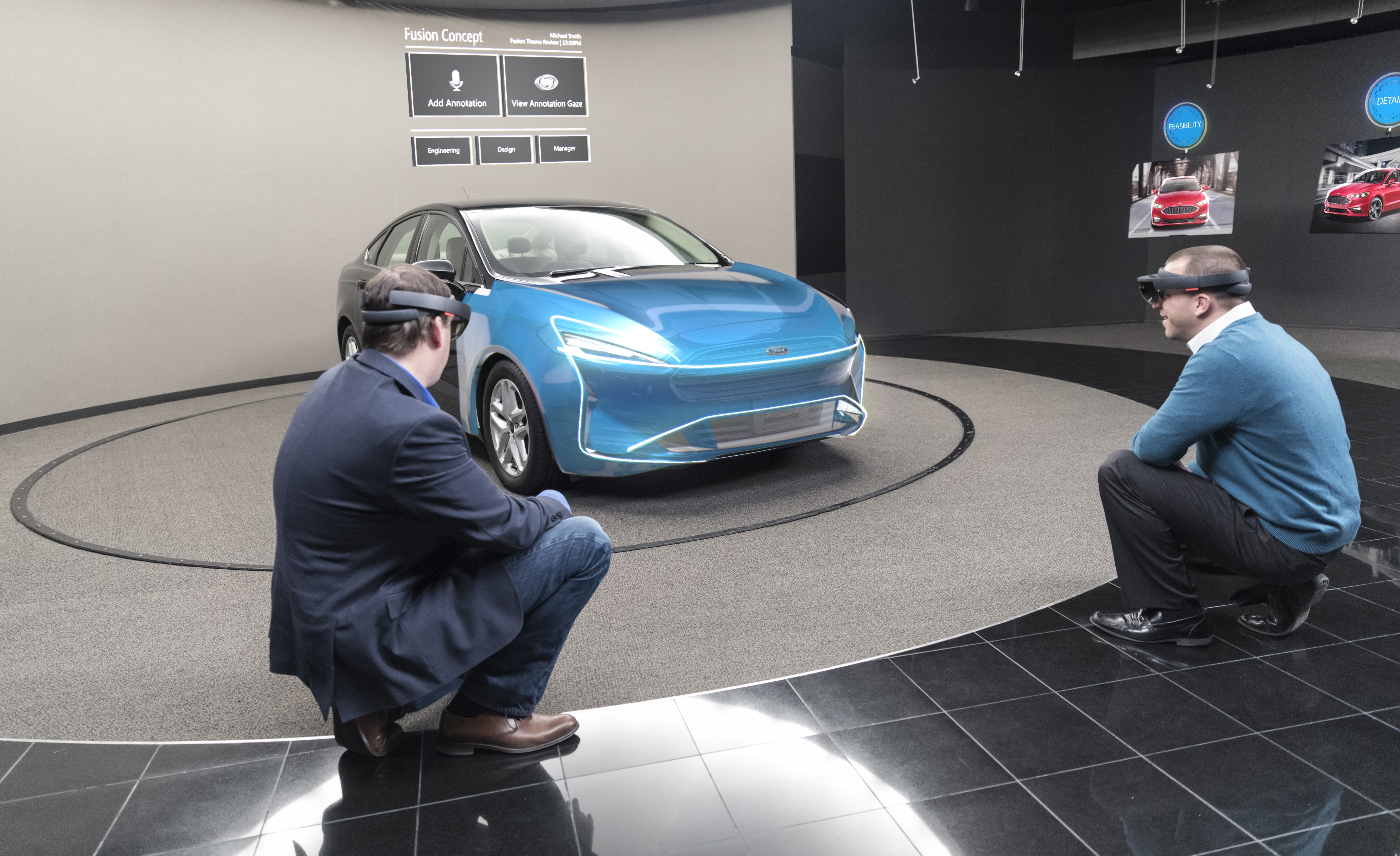 Ford designers have been piloting Microsoft HoloLens technology in the development of new vehicles. u00e2u20acu201du00c2u00a0AFP pic
