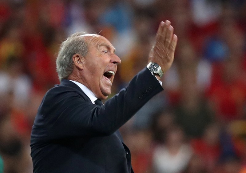 Italy coach Giampiero Ventura during the World Cup qualifier against Spain in Madrid September 2, 2017. u00e2u20acu201d Reuters pic