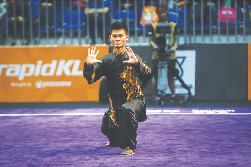 Jack Chang will wear this outfit at the World Championships. u00e2u20acu201d Picture by Firdaus Latif