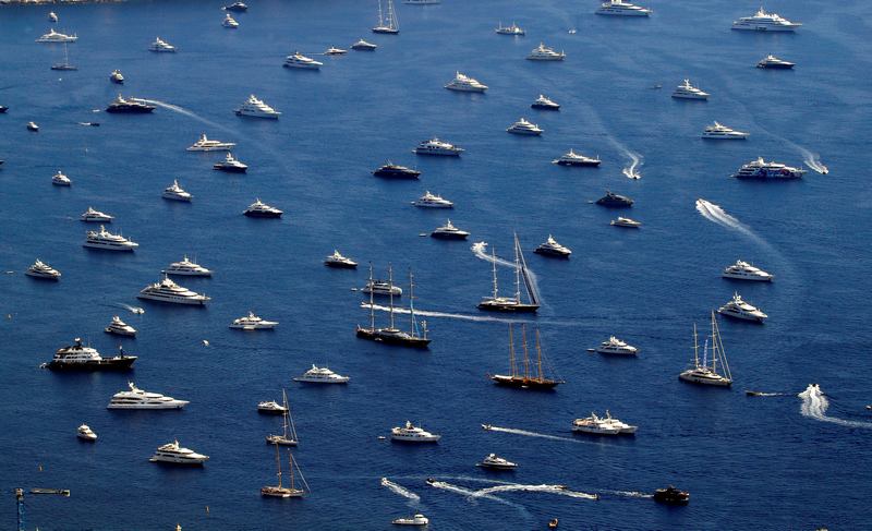 Luxury boats are seen in the bay of Monaco September 27, 2017. u00e2u20acu201d Reuters pic