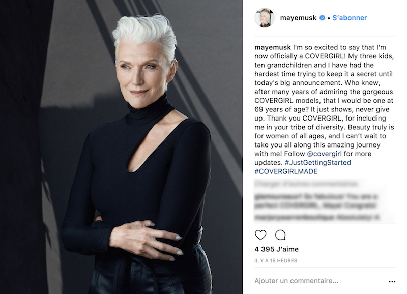 Maye Musk has worked as a fashion and beauty model for more than 50 years. u00e2u20acu201d AFP pic