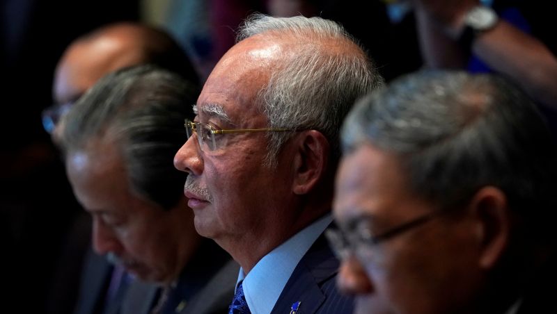 Malaysian Prime Minister Datuk Seri Najib Razak listens during his meeting with US President Donald Trump in the Cabinet Room of the White House in Washington September 13, 2017. u00e2u20acu201d Reuters pic
