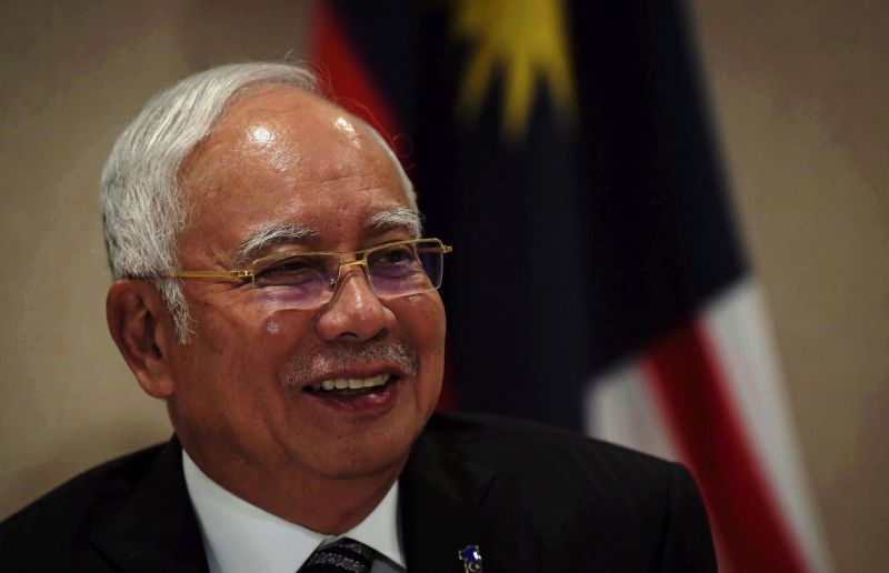 Datuk Seri Najib Razak speaks during a press conference at the Trump International Hotel in Washington. u00e2u20acu2022 Bernama pic