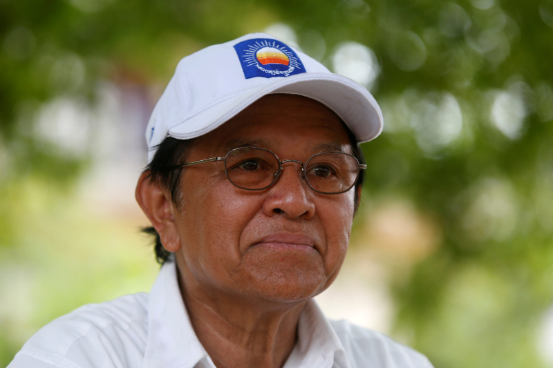 Cambodiau00e2u20acu2122s opposition leader and President of the Cambodia National Rescue Party (CNRP) Kem Sokha talks during an interview with Reuters in Prey Veng province May 28, 2017. u00e2u20acu201d Reuters pic