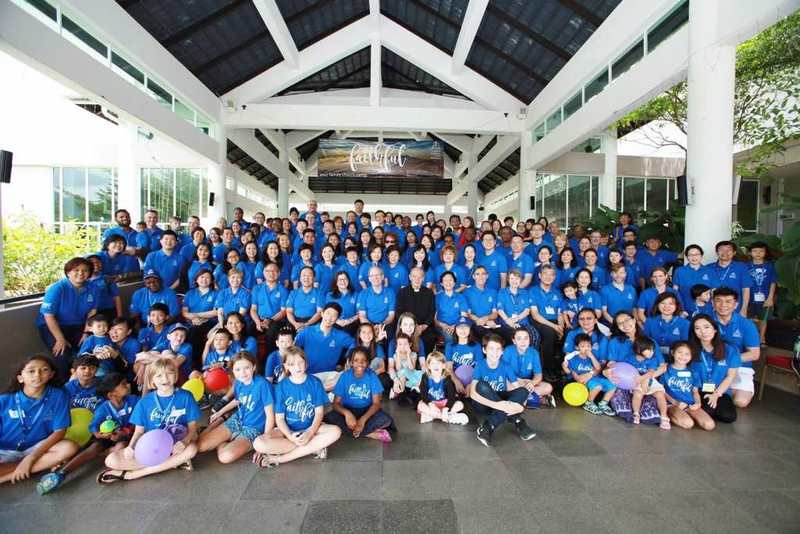 The international mix of St Andrew's members can be seen at a church camp on March 5, 2017. — Picture courtesy of St Andrew's Presbyterian Church