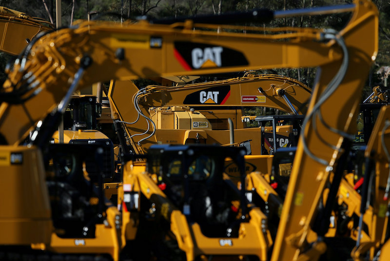 Caterpillar Inc equipment is on display for sale at a retail site in San Diego October 24, 2017. u00e2u20acu201d Reuters pic