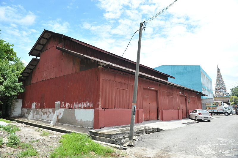 The red godown that was recently acquired by Sri Ananda Bahwan.