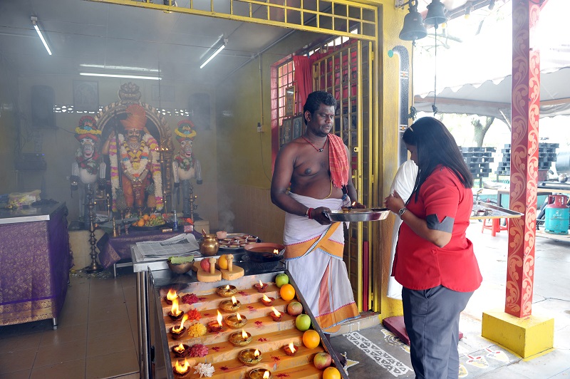 The Sri Patineetam Padi Karuppar Swami Alayam temple.
