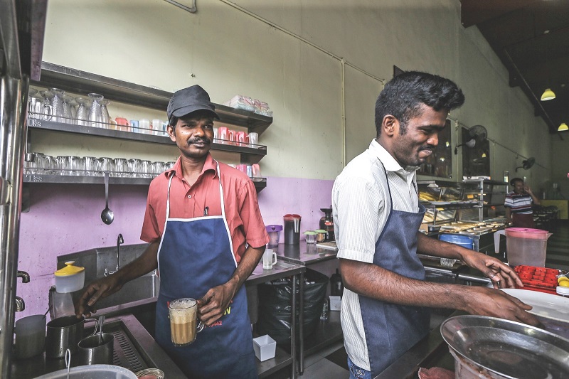 Danraj (right) and Santhiran have become used to spending a subdued Deepavali each year. u00e2u20acu201d Picture by Azneal Ishak