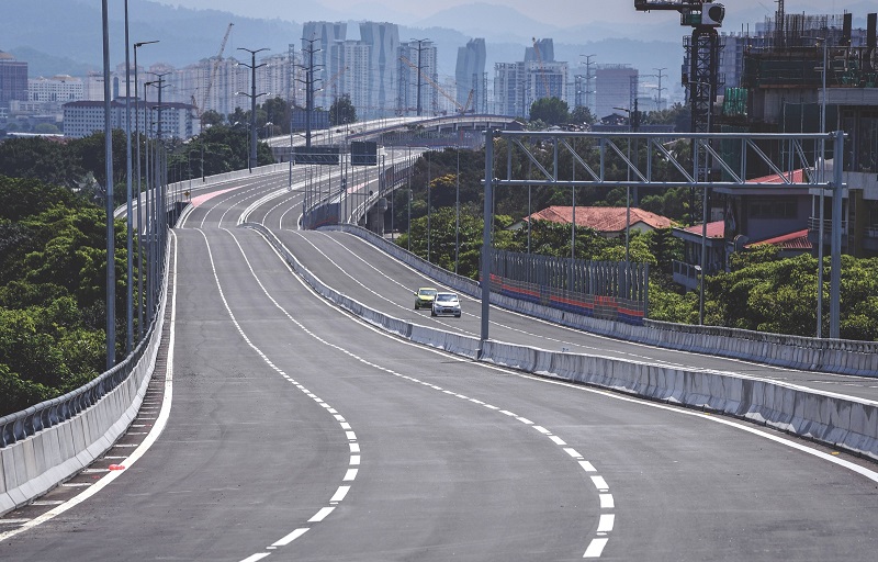 The 7.4km link opens today with toll-free travel until Nov 22. — Picture by Bernama