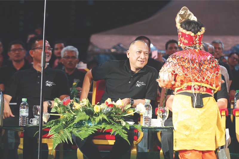 This young performer’s talent caught Tourism and Culture Minister Datuk Seri Nazri Aziz's eye. 