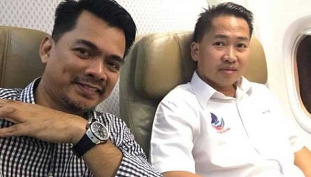 The image of Warisan youth leader Datuk Azis Jamman and vice-president Datuk Peter Anthony was originally posted on the formeru00e2u20acu2122s Facebook page, before it was shared online. 