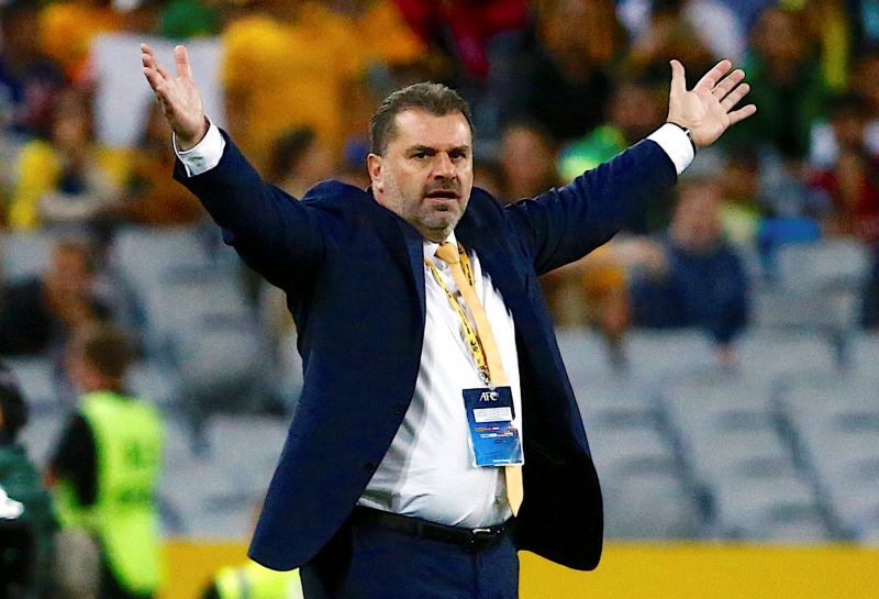 Australiau00e2u20acu2122s head coach Ange Postecoglou reacts during the 2018 World Cup Qualification game against Syria at the Olympic Stadium in Sydney October 10, 2017. u00e2u20acu2022 Reuters pic 
