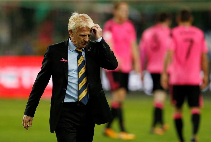 Scotland manager Gordon Strachan looks dejected after their 2018 World Cup qualifications match vs Slovenia at Stozice Stadium, Ljubljana, Slovenia - October 8, 2017. u00e2u20acu201d Reuters pic