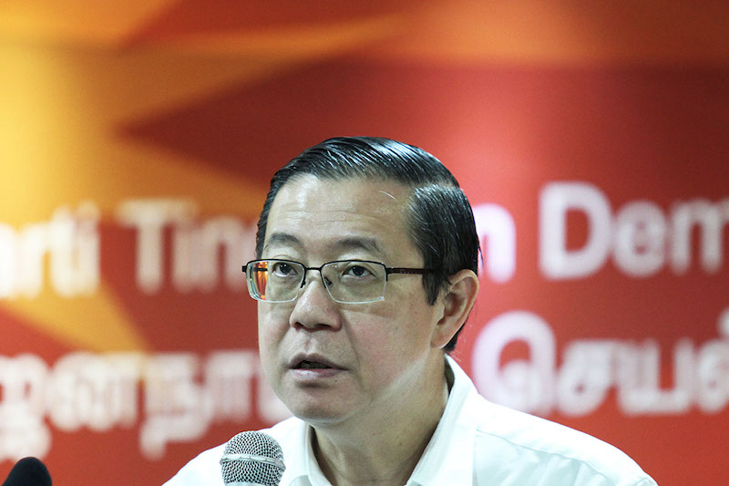 Lim Guan Eng speaks to reporters during a press conference on DAPu00e2u20acu2122s CEC re-election in Kuala Lumpur October 9, 2017. u00e2u20acu201d Picture by Miera Zulyana