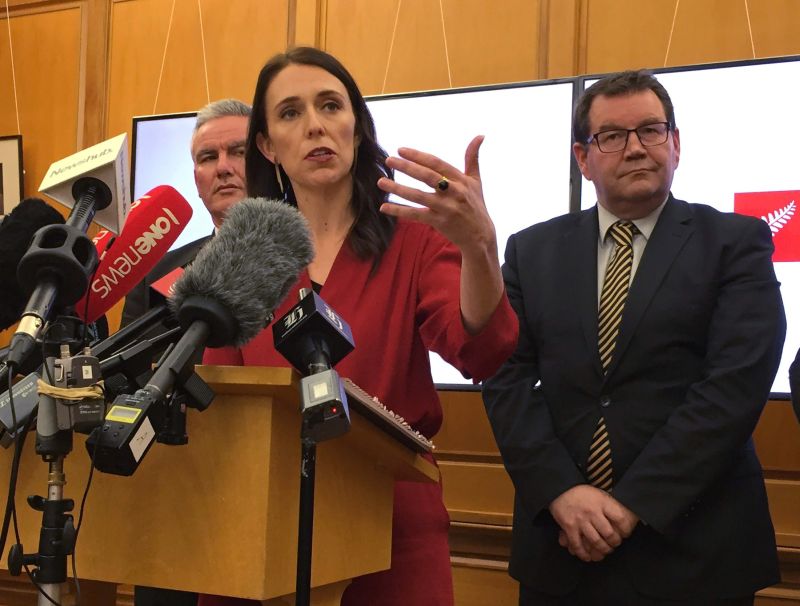 New Zealand Labour leader Jacinda Ardern speaks to the press after leader of New Zealand First party Winston Peters announced his support for her party in Wellington October 19, 2017. u00e2u20acu201d Reuters