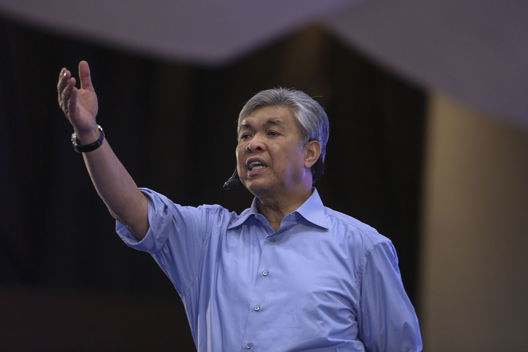 Deputy Prime Minister Datuk Seri Ahmad Zahid Hamidi speaks during a National Transformation 2050 forum in Serdang October 24, 2017. u00e2u20acu201d Picture by Yusof Mat Isa