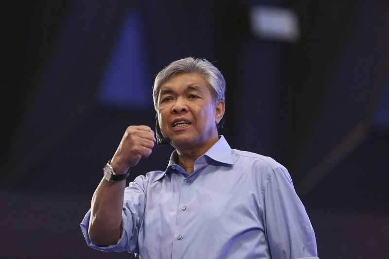 Deputy Prime Minister Datuk Seri Ahmad Zahid Hamidi speaks during a National Transformation 2050 forum in Serdang October 24, 2017. u00e2u20acu201d Picture by Yusof Mat Isa