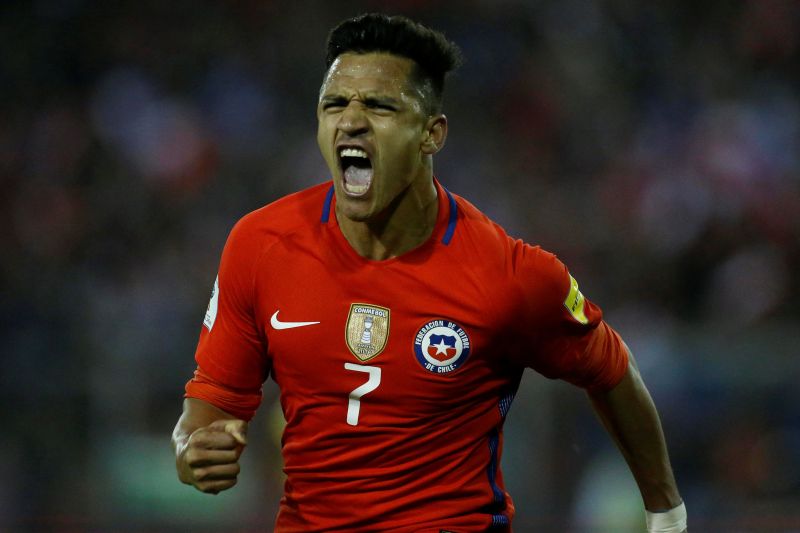 Chile's Alexis Sanchez reacts after scoring a goal against Ecuador. u00e2u20acu2022 Reuters pic